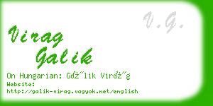 virag galik business card